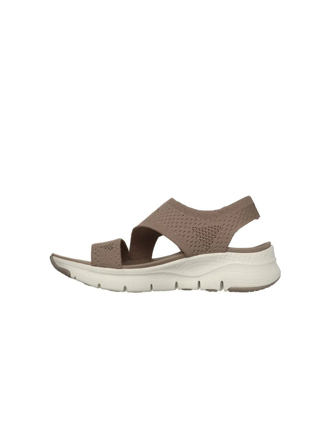 Sandalias Skechers Arch Fit Mujer Mocha Knit