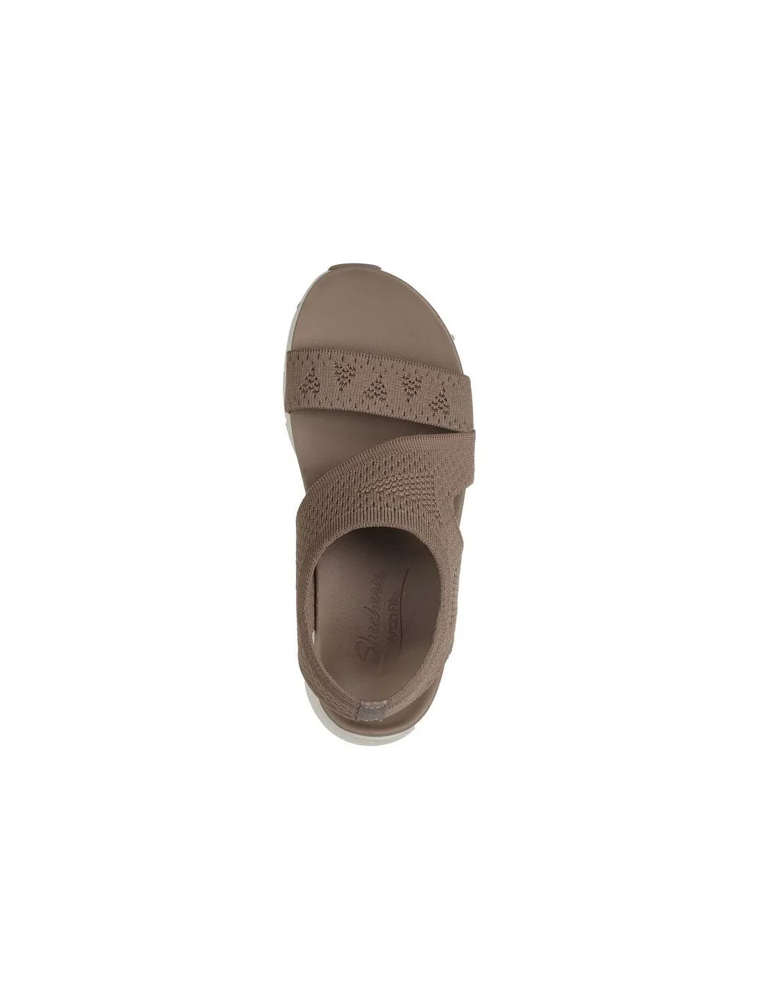 Sandalias Skechers Arch Fit Mujer Mocha Knit