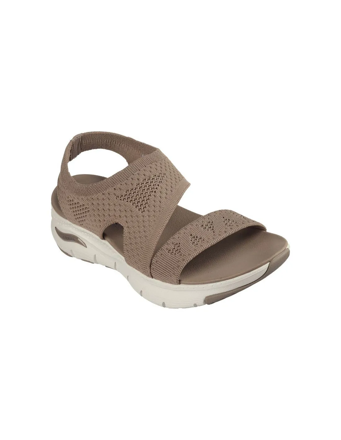 Sandalias Skechers Arch Fit Mujer Mocha Knit