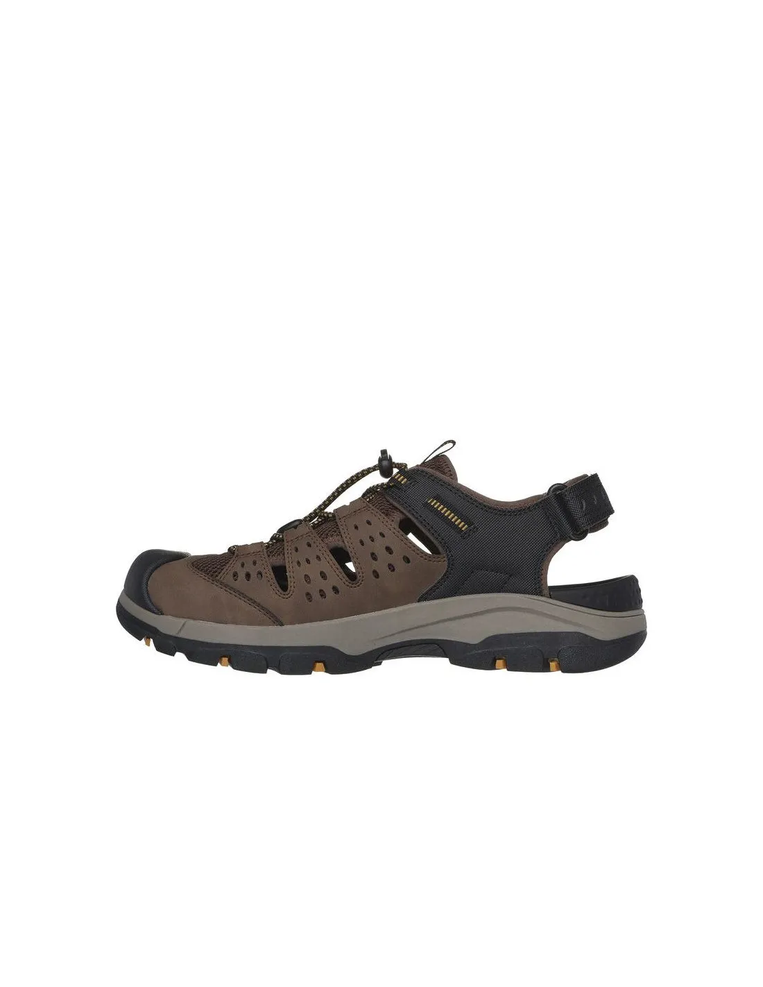 SANDLALIAS SKECHERS TRESMEN  MENARD HOMBRE BROWN BLACK SYNTHETIC / MESH