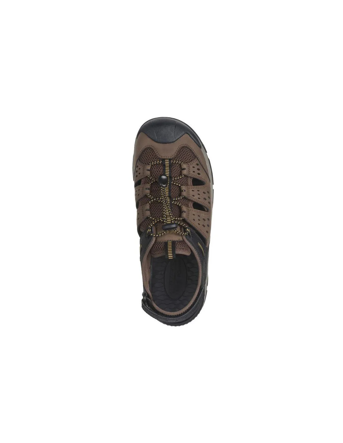 SANDLALIAS SKECHERS TRESMEN  MENARD HOMBRE BROWN BLACK SYNTHETIC / MESH