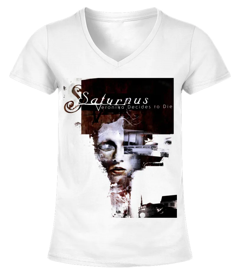 SATURNUS  VERONIKA DECIDES TO DIE WT CAMISETA CUELLO PICO MUJER