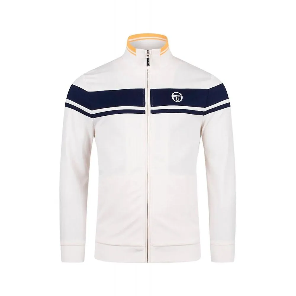 SERGIO TACCHINI HOMBRE | DAMARINDO 4551 CAMISETA DEPORTIVA RETRO A RAYAS EN CONTRASTE  BUTTERCREAM