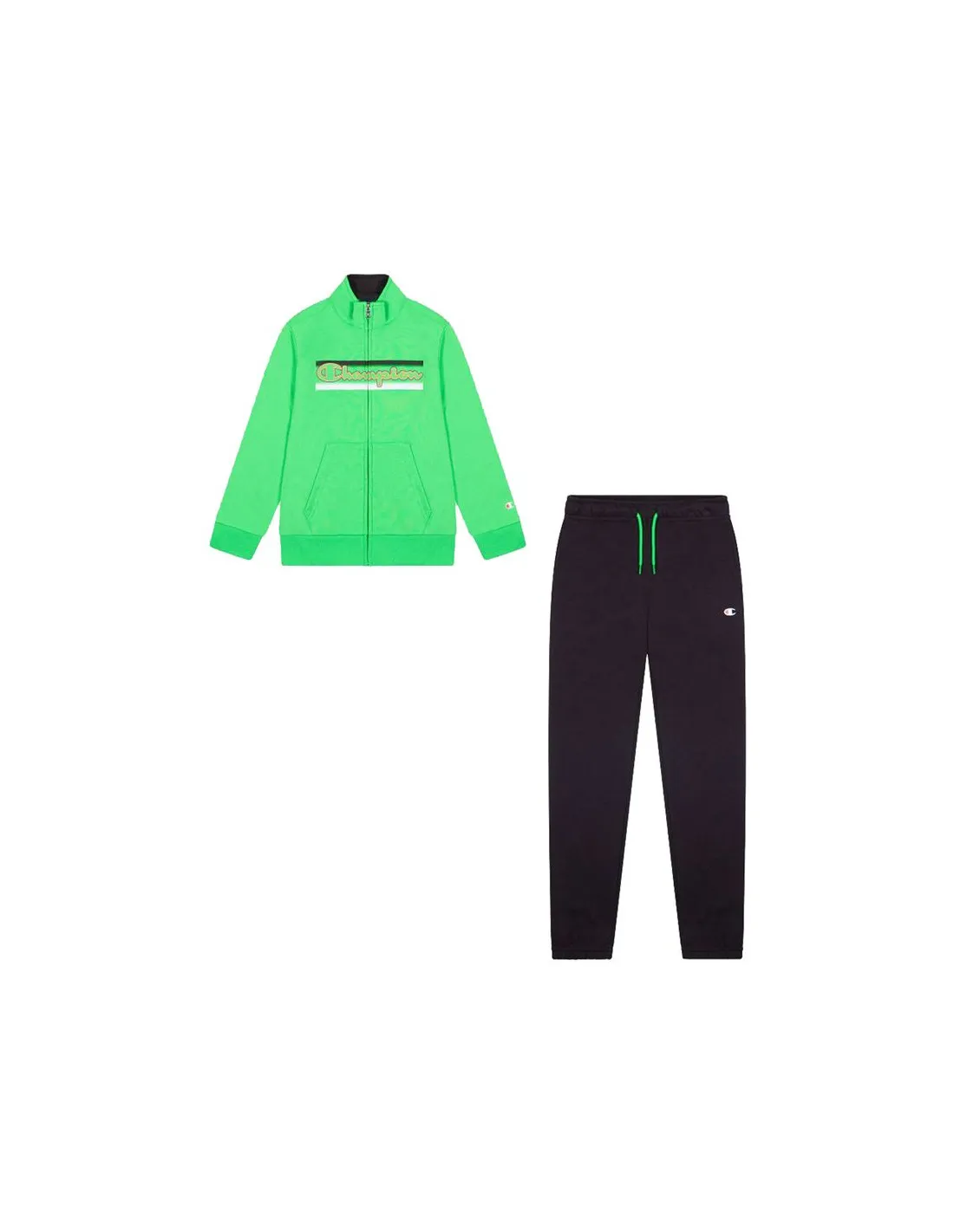 Set Champion Full Zip Kids Green