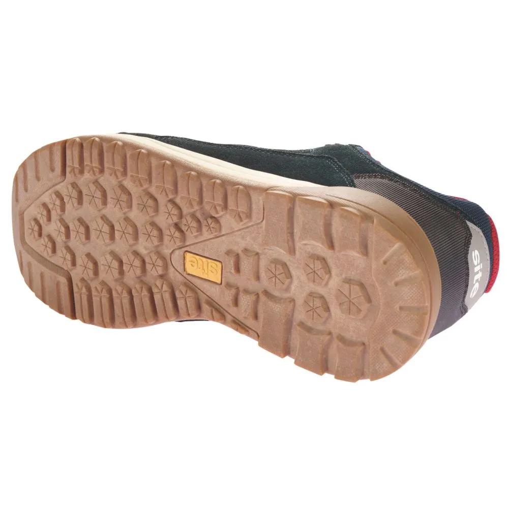 Site Scoria, zapatillas de seguridad, azul marino y rojo, talla 42