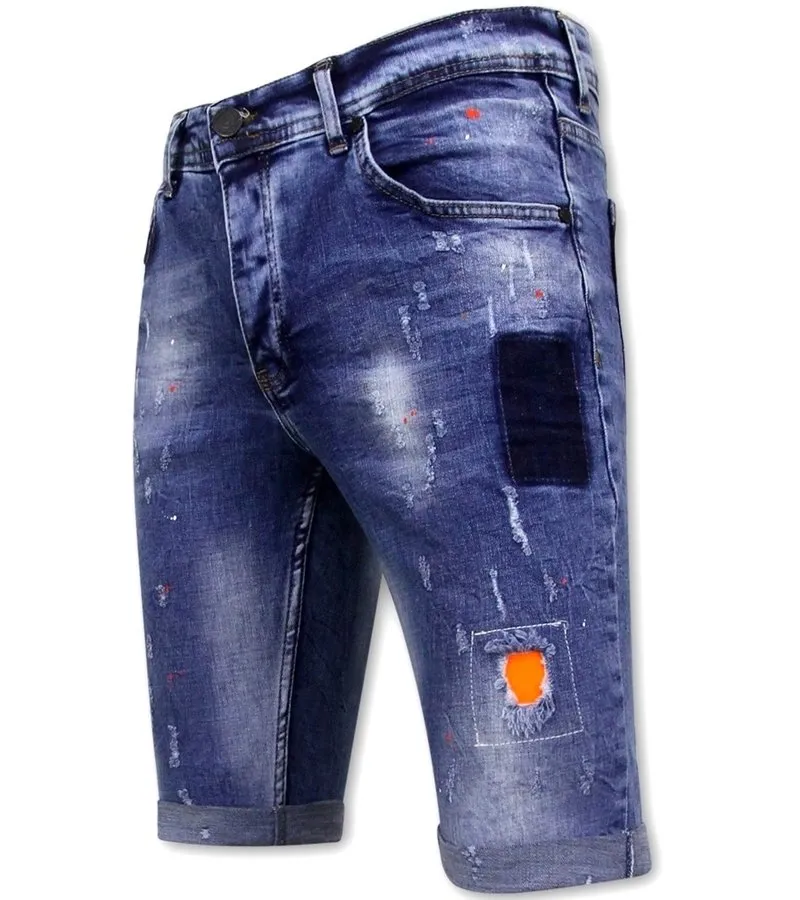 SKINNY VAQUEROS CORTOS HOMBRE  1008SH  AZUL