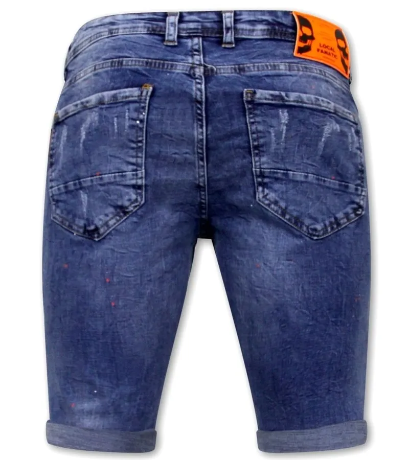 SKINNY VAQUEROS CORTOS HOMBRE  1008SH  AZUL
