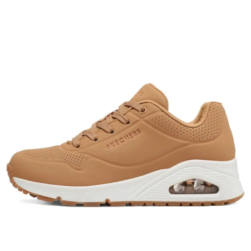 SNEAKERS SKECHERS UNOSTAND ON AIR MUJER CUERO