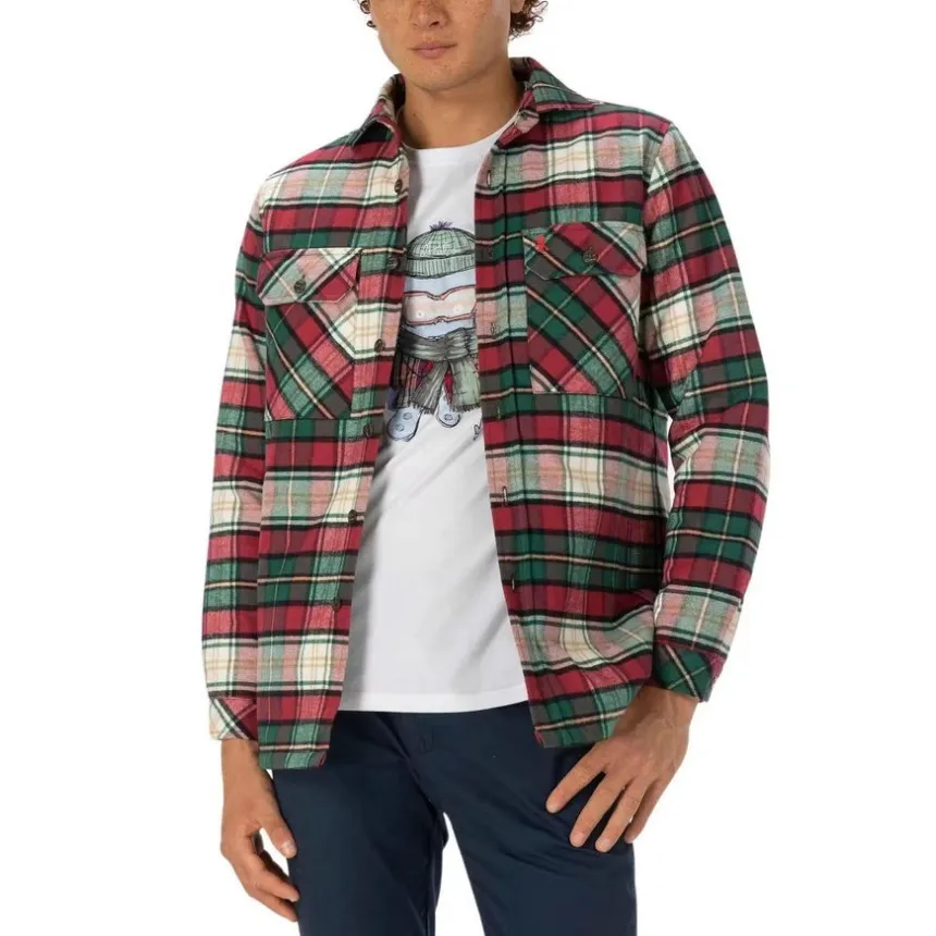 Sobrecamisa El Pulpo Padded Check Para Hombre