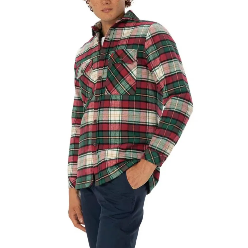 Sobrecamisa El Pulpo Padded Check Para Hombre