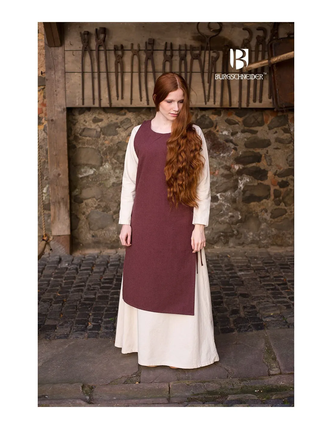 Sobrevesta Medieval Mujer Haithabu Marrón