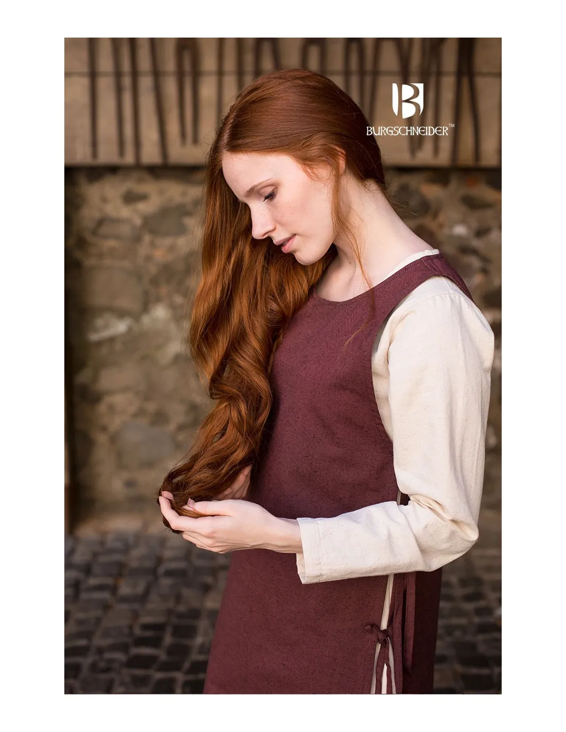 Sobrevesta Medieval Mujer Haithabu Marrón