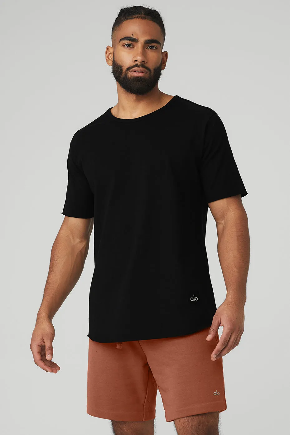 SOCIETY CREWNECK TEE  BLACK