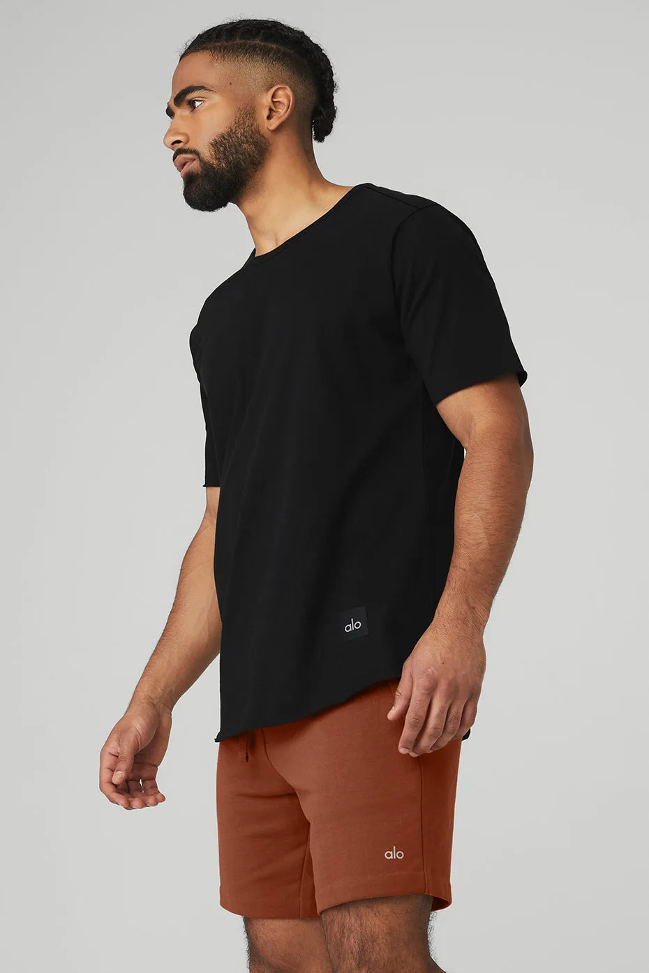 SOCIETY CREWNECK TEE  BLACK