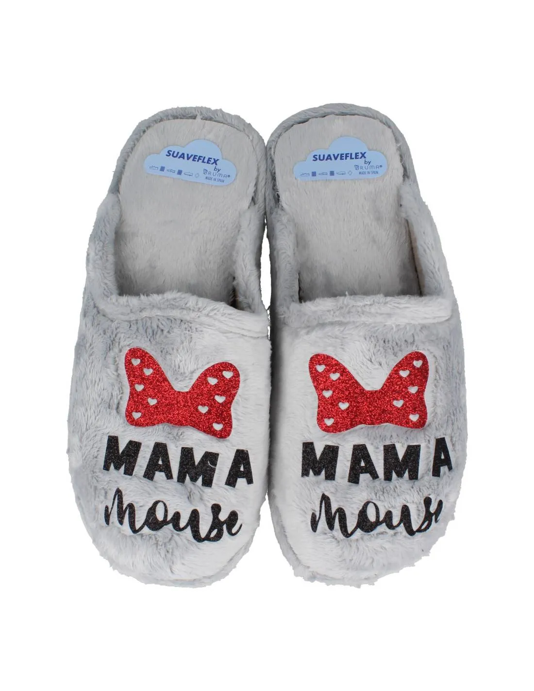 SUAVEFLEX  ZAPATILLAS CASA DESTALONADAS MAMá MOUSE