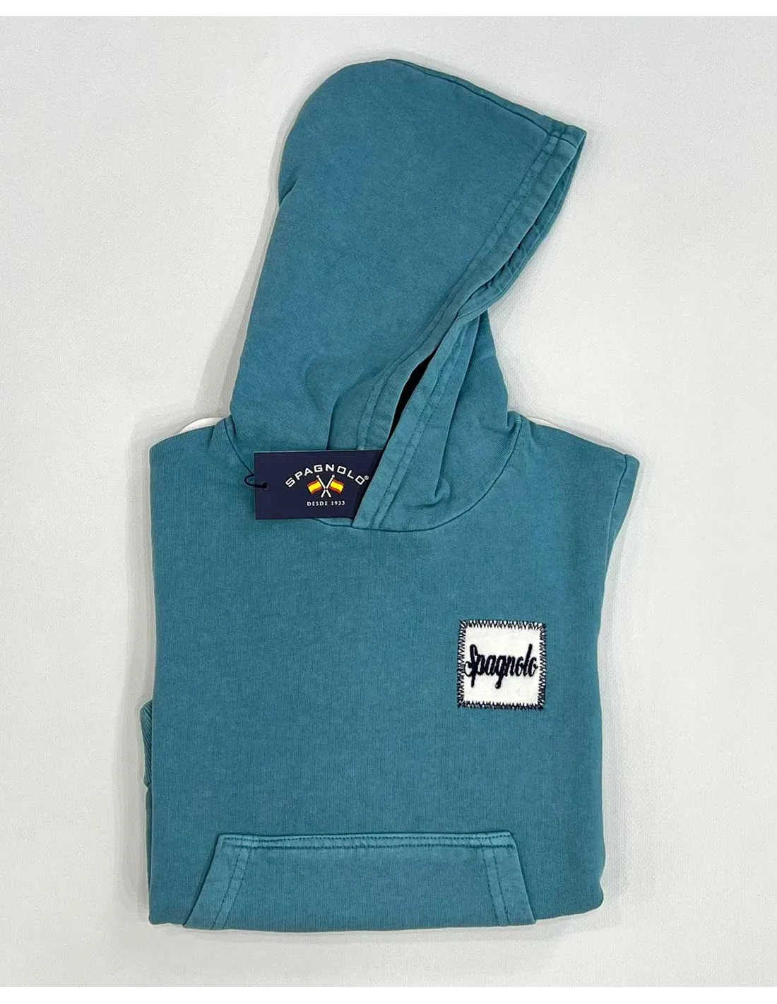 Sudadera Niño Cerrada Denim con Capucha Spagnolo