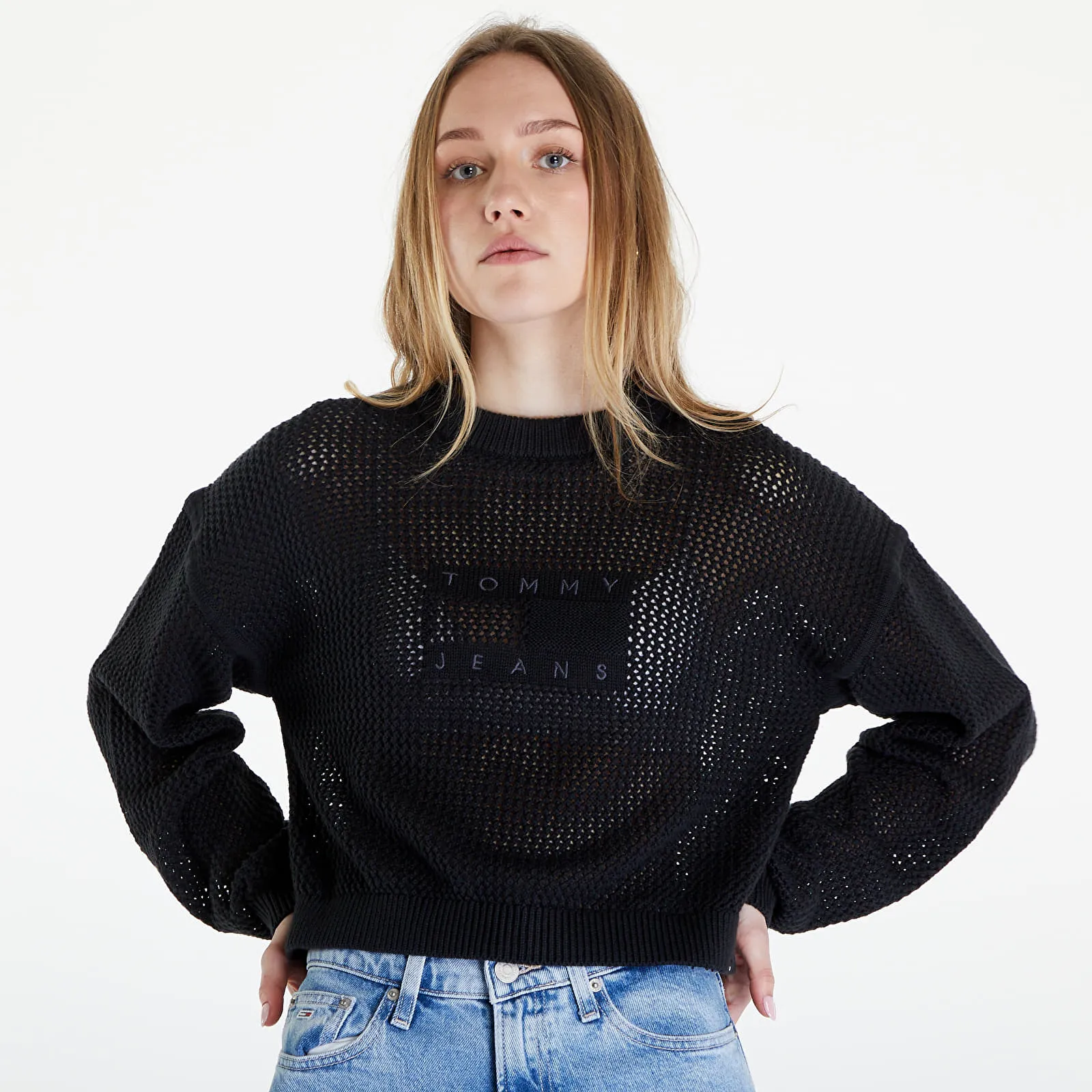 Sudadera Tommy Jeans Open Stitch Flag Sweater