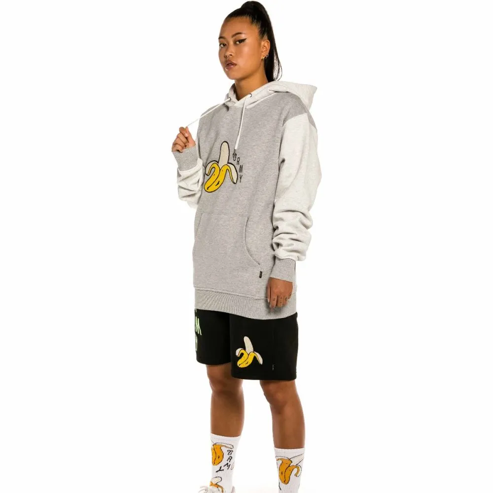 SUDADERA UNISEX GRIMEY "JUNGLE PUNCH BANANA" HOODIE  SPORT GREY | SPRING 22