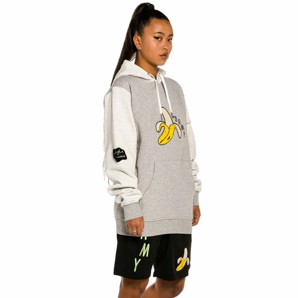 SUDADERA UNISEX GRIMEY "JUNGLE PUNCH BANANA" HOODIE  SPORT GREY | SPRING 22
