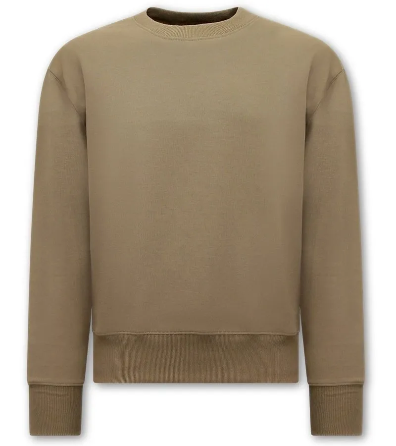 SUETER CASUAL HOMBRE OVERSIZE FIT  F2589  MARRóN