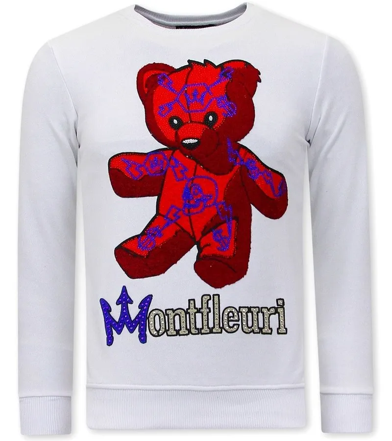 SUETER PARA HOMBRE TEDDY BEAR  3617  BLANCO