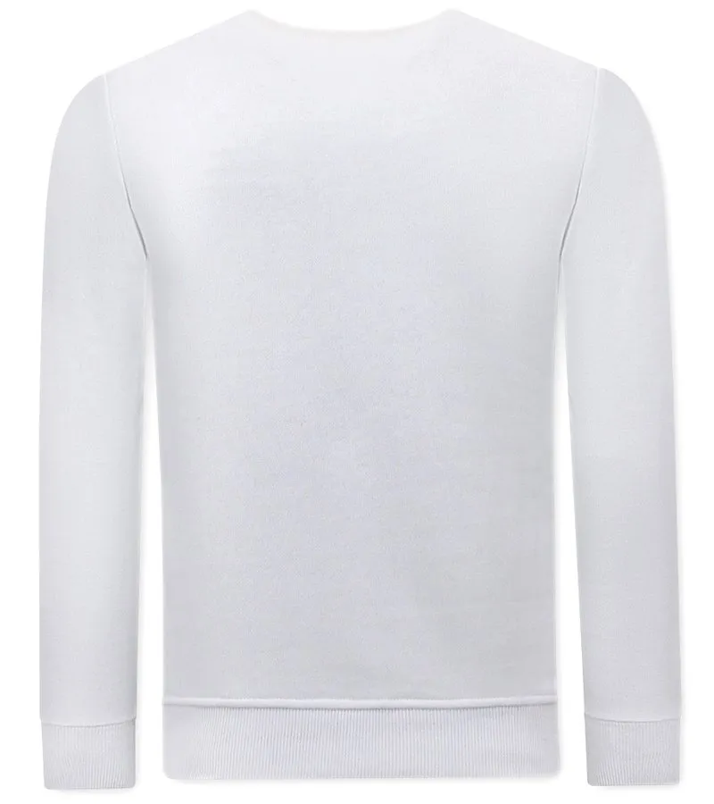 SUETER PARA HOMBRE TEDDY BEAR  3617  BLANCO