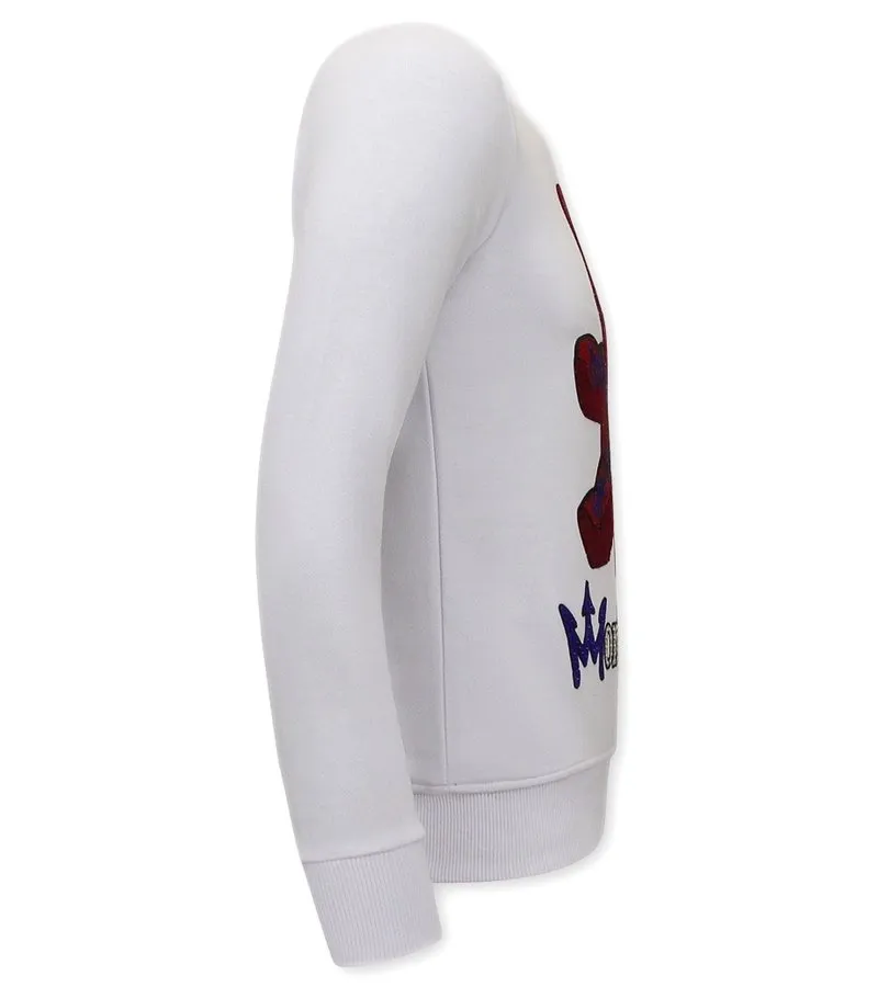 SUETER PARA HOMBRE TEDDY BEAR  3617  BLANCO
