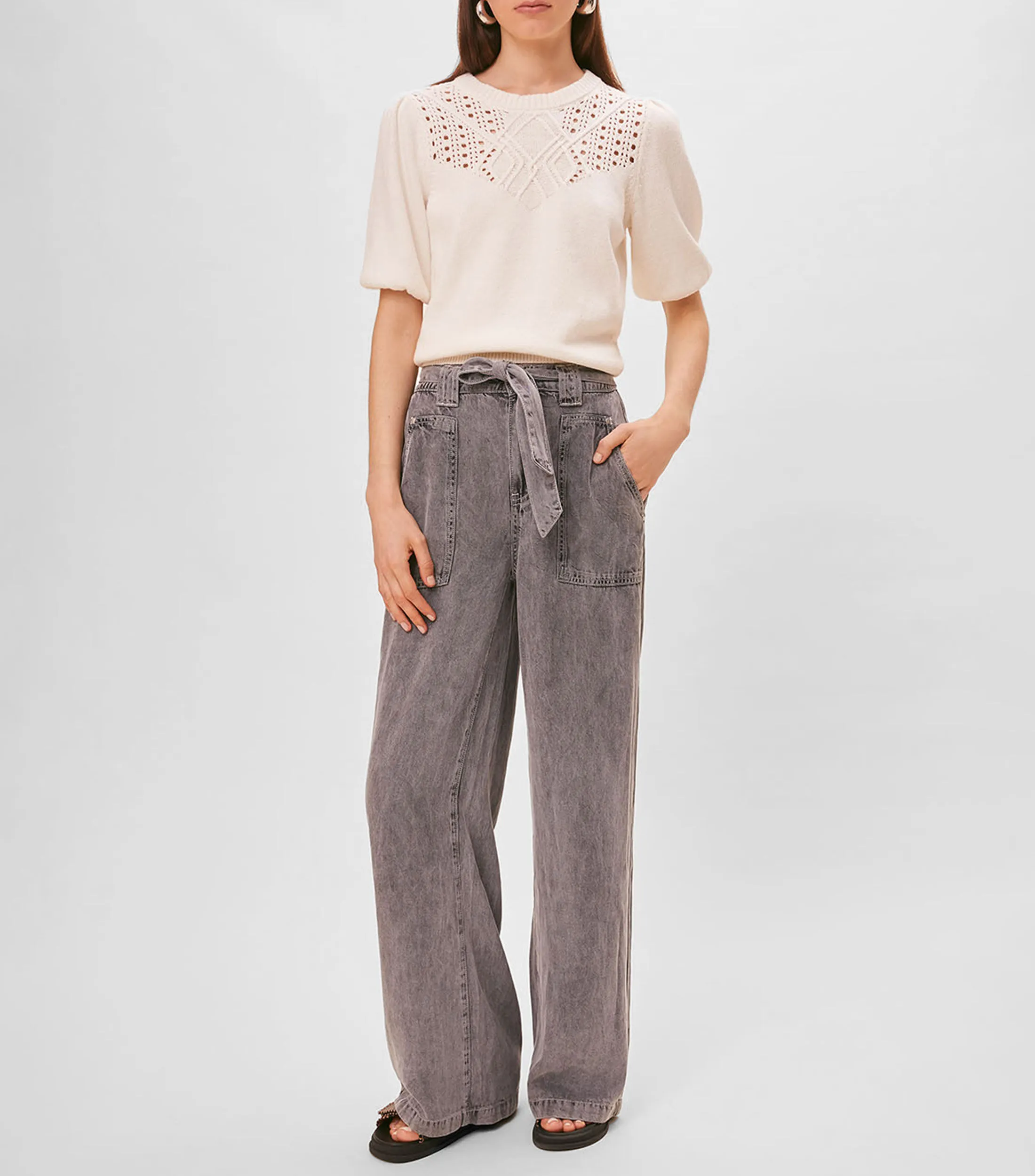 SUNCOO Jeans Wideleg Mujer