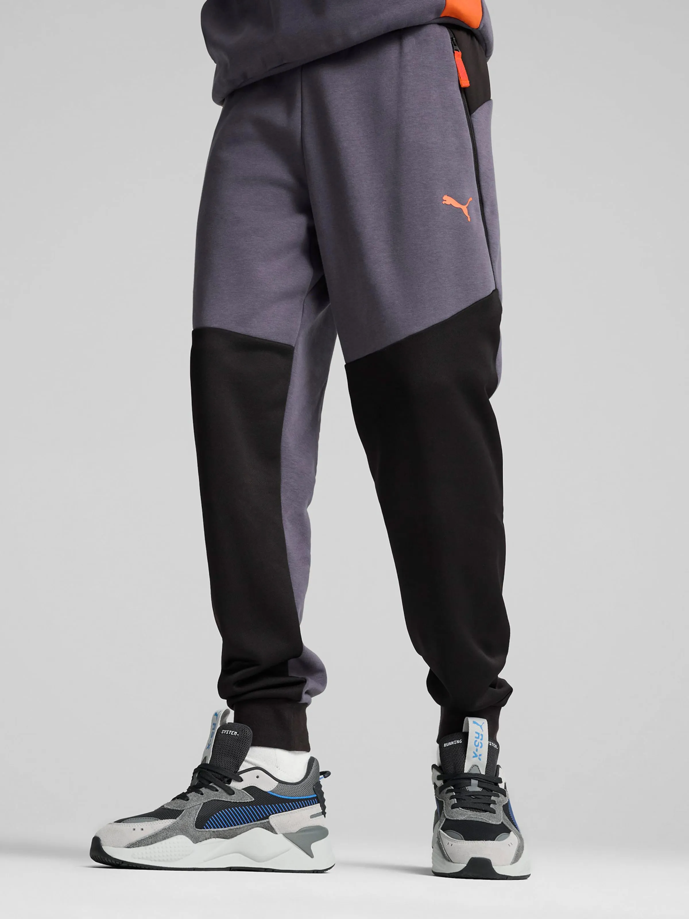 Tapered Pantalón PUMA en Gris Moteado