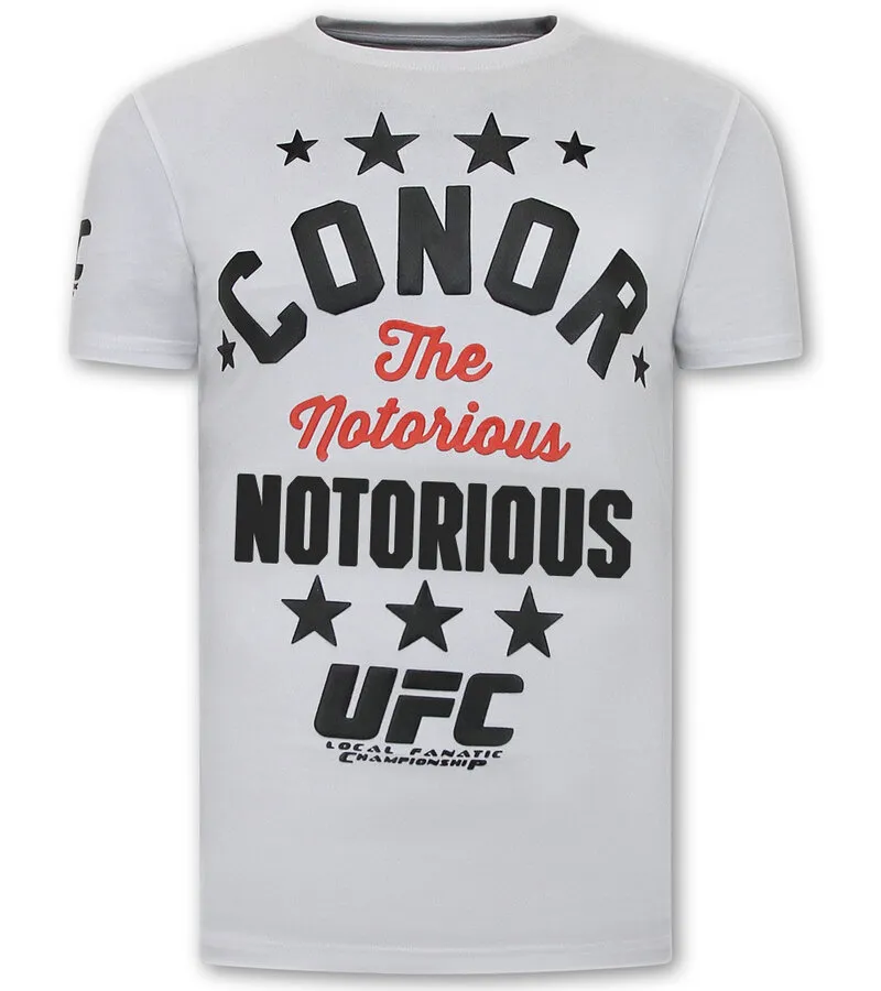 THE NOTORIOUS CONOR HOMBRE CAMISETA  UFC  BLANCO
