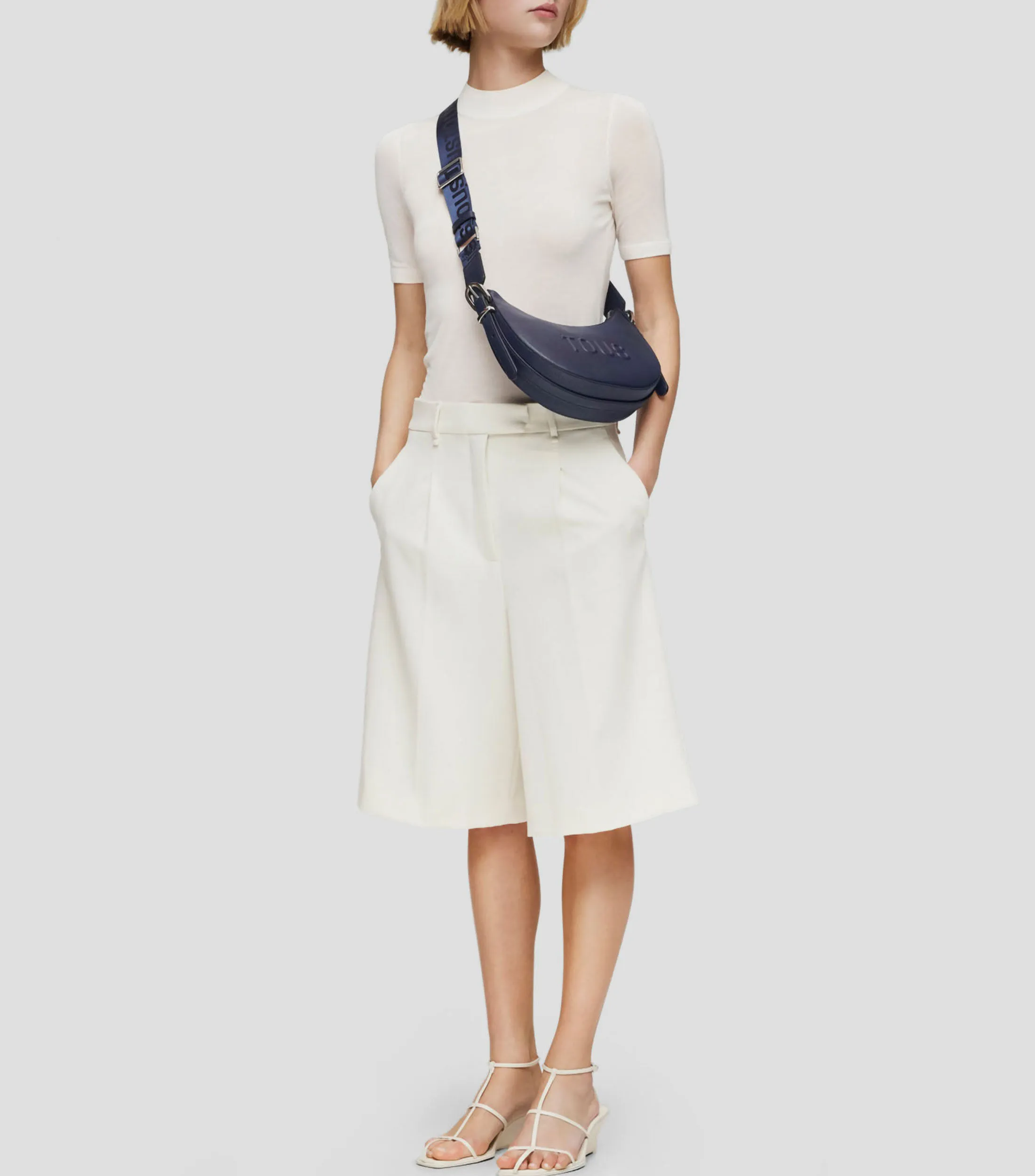 Tous Bolso shoulder mediano azul marino Brenda Mujer
