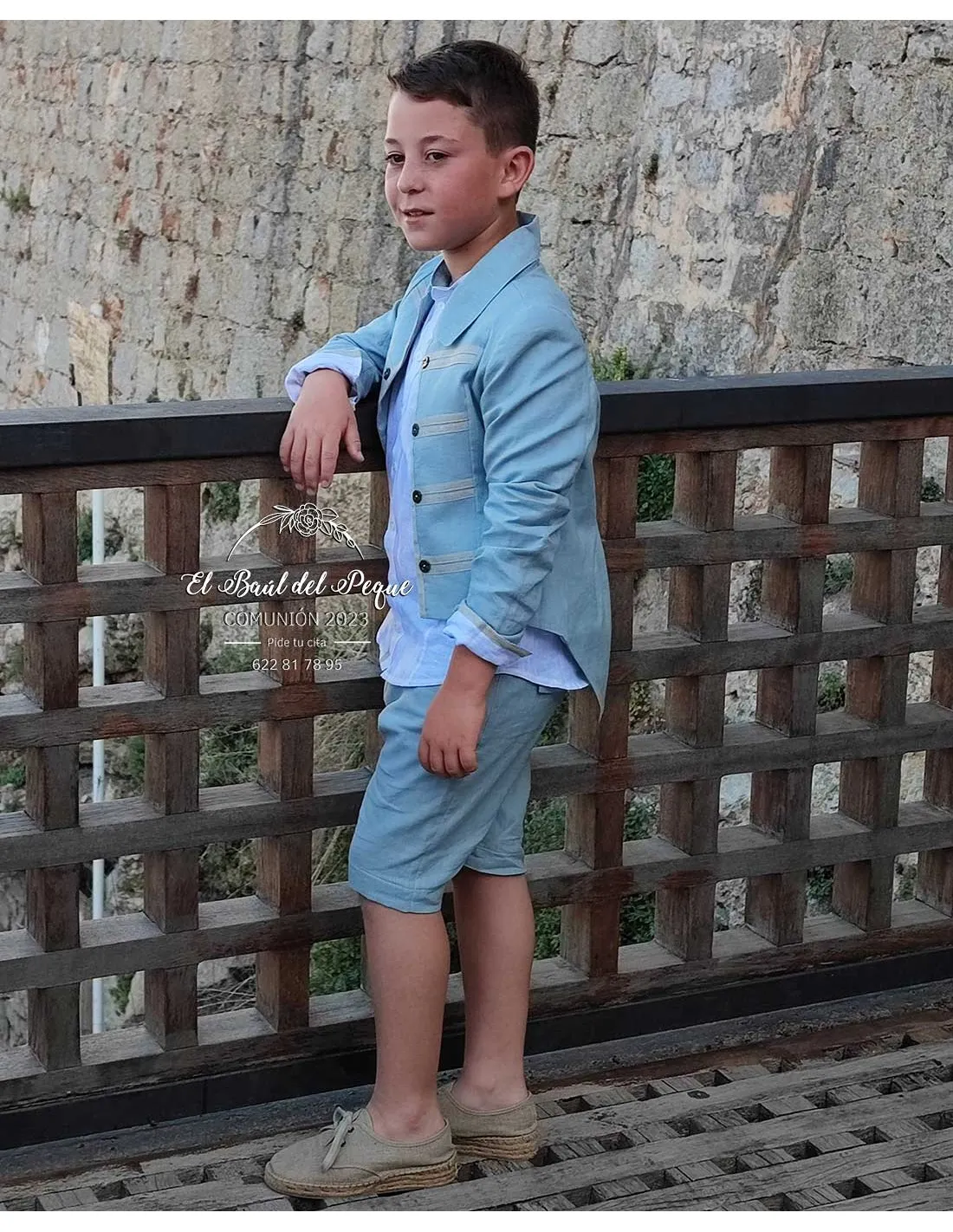 Traje Levita Comunión Niño Verde de Crisby´s 2023