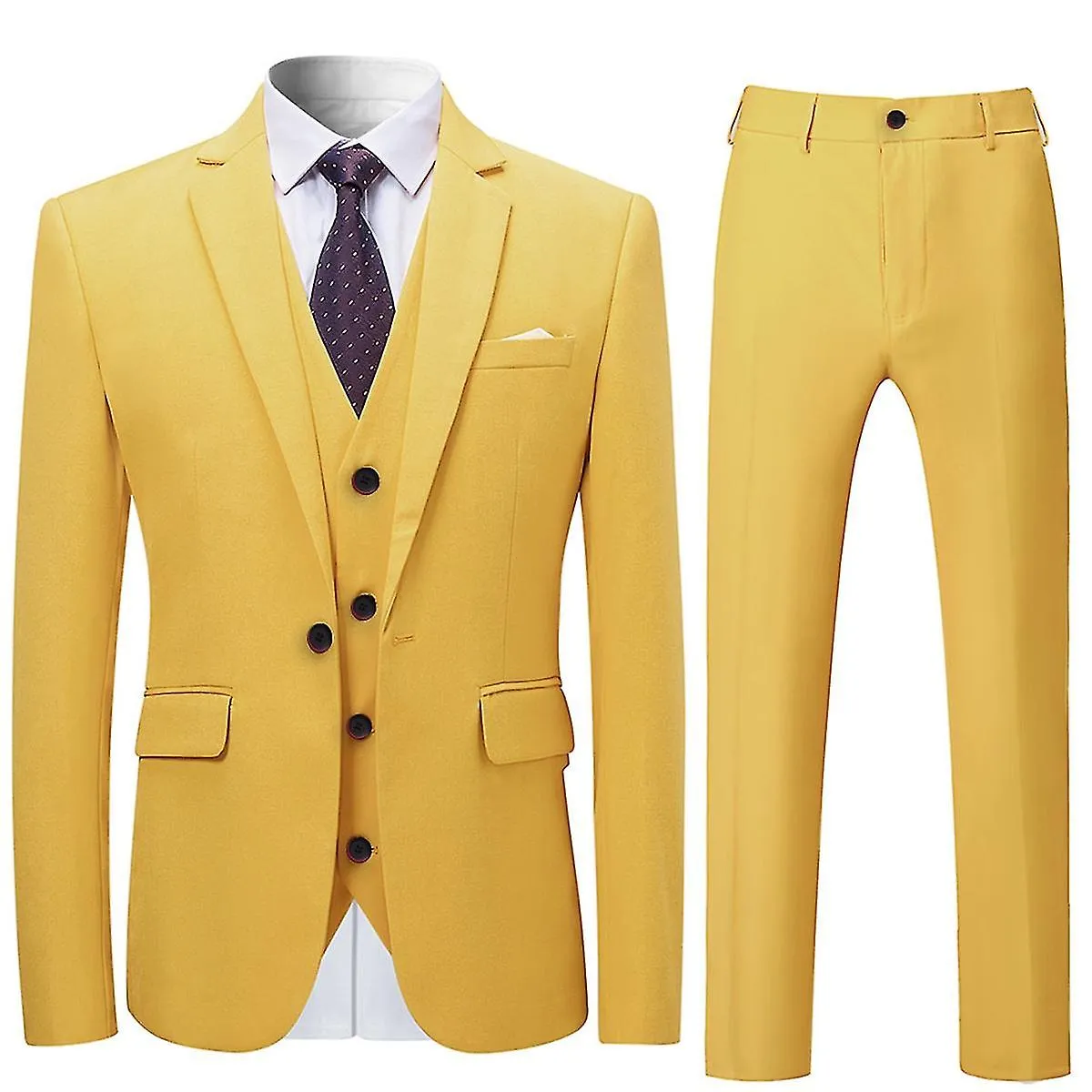 Trajes de hombre 3 piezas Trajes Slim Four Seasons Suit Jacket&pants&vest