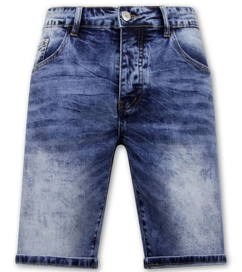 VAQUEROS CORTOS HOMBRE STRETCH  VAQUEROS CORTOS  AZUL
