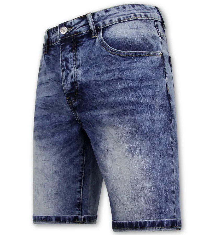 VAQUEROS CORTOS HOMBRE STRETCH  VAQUEROS CORTOS  AZUL