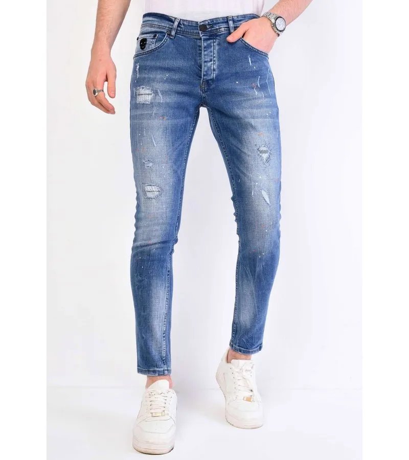 VAQUEROS ELASTICOS HOMBRE SLIM FIT  1063  AZUL