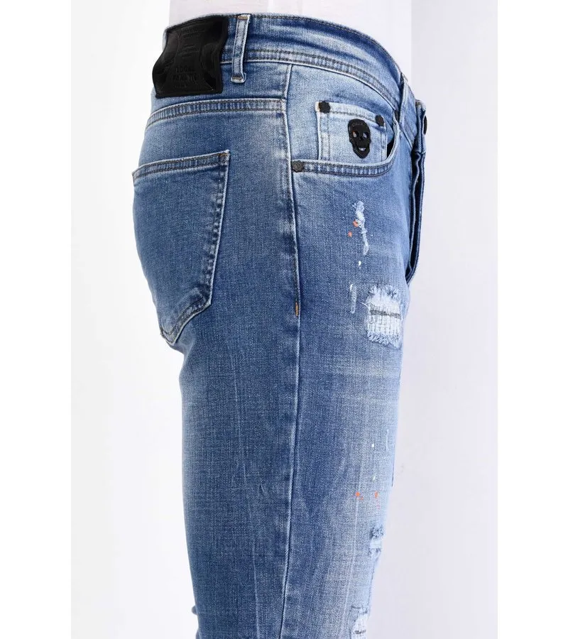 VAQUEROS ELASTICOS HOMBRE SLIM FIT  1063  AZUL