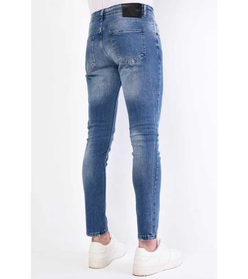 VAQUEROS ELASTICOS HOMBRE SLIM FIT  1063  AZUL