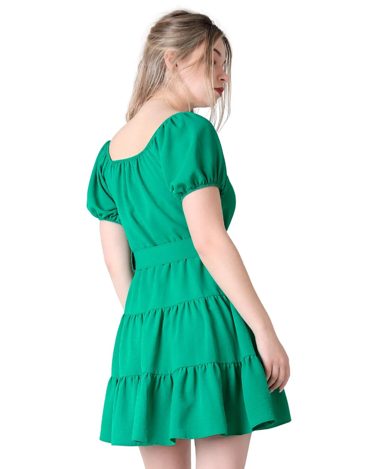 Vestido Casual Mujer Verde Stfashion 61904804