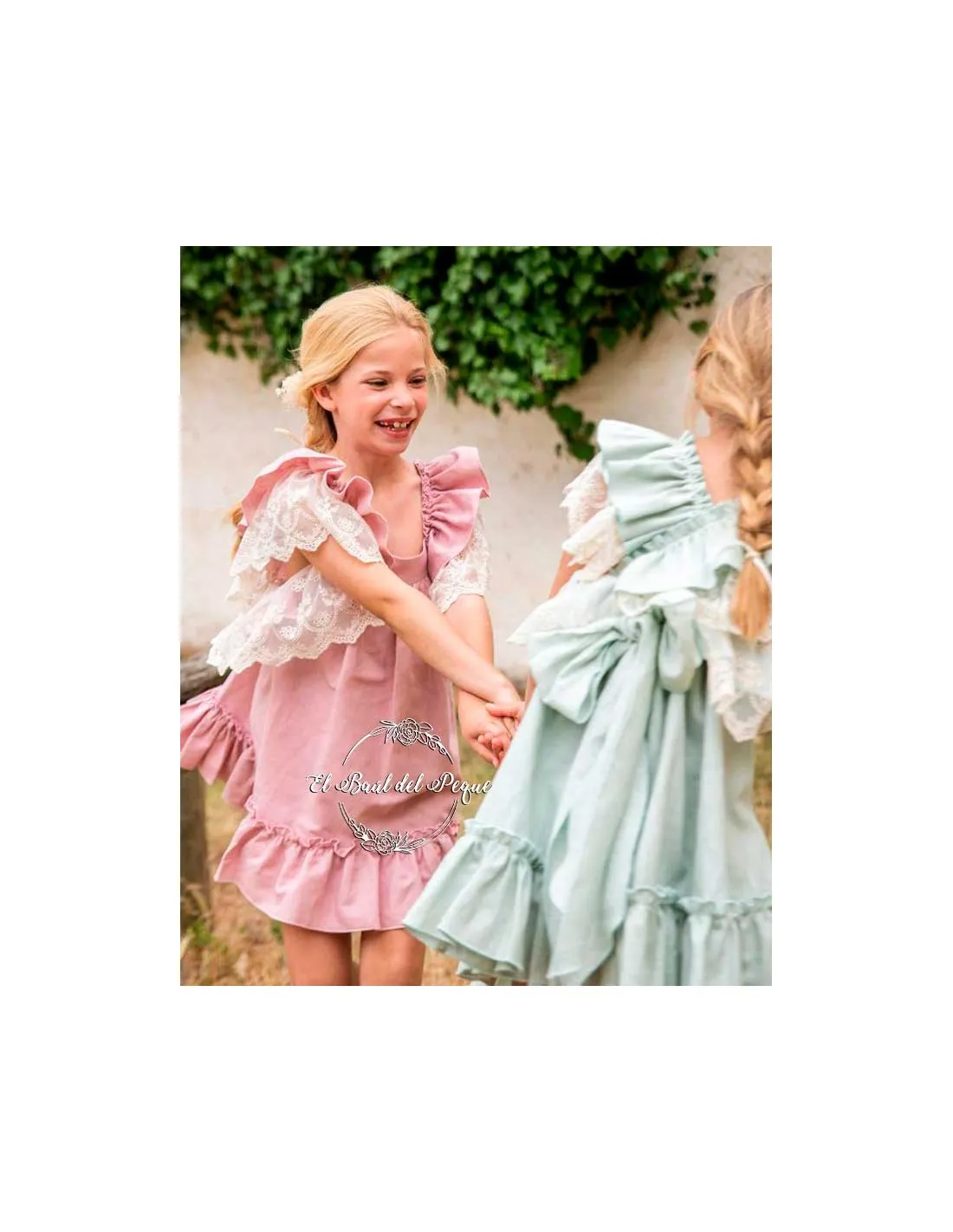 Vestido Ceremonia Valeria Manuela Montero Rosa Nuevo