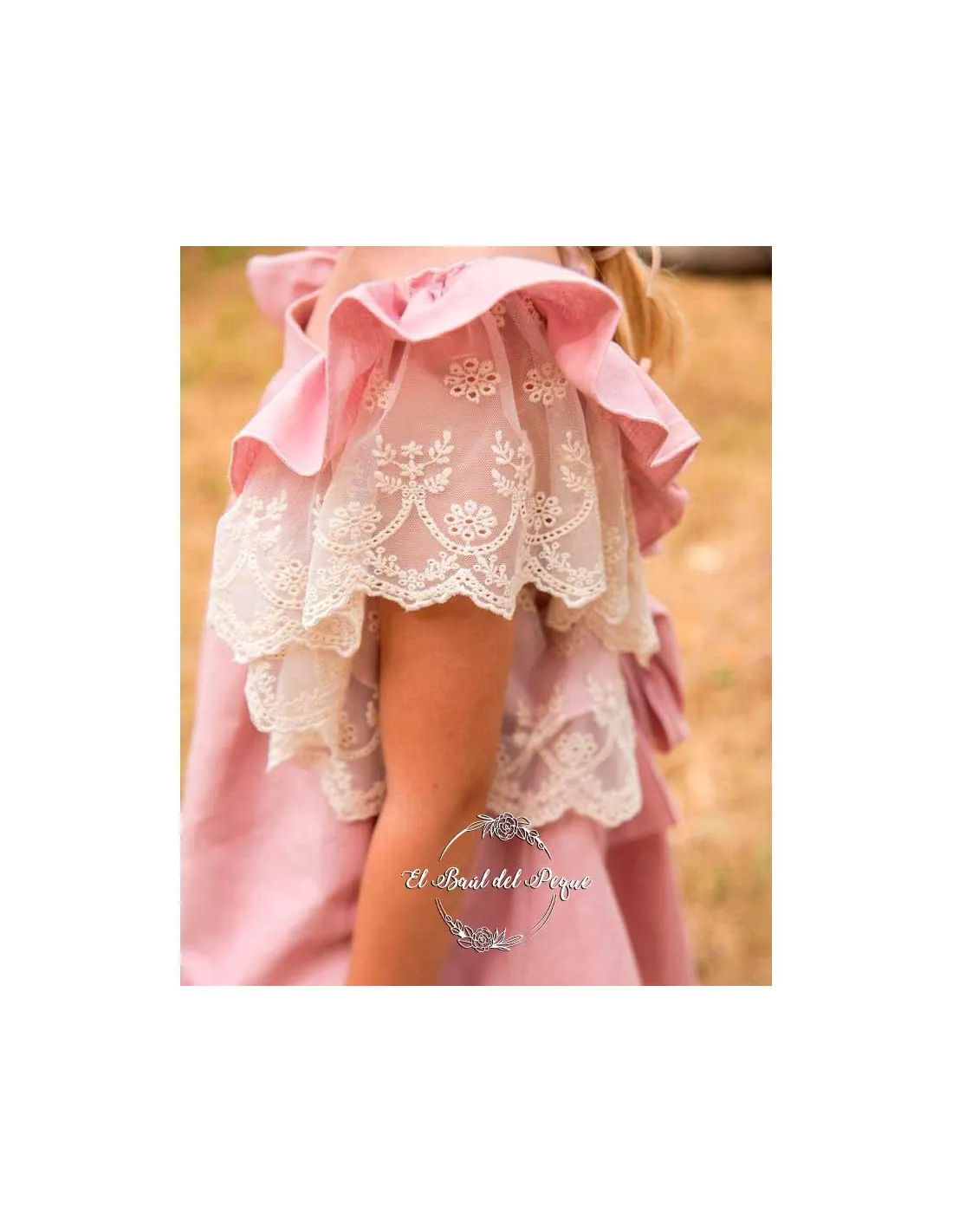Vestido Ceremonia Valeria Manuela Montero Rosa Nuevo