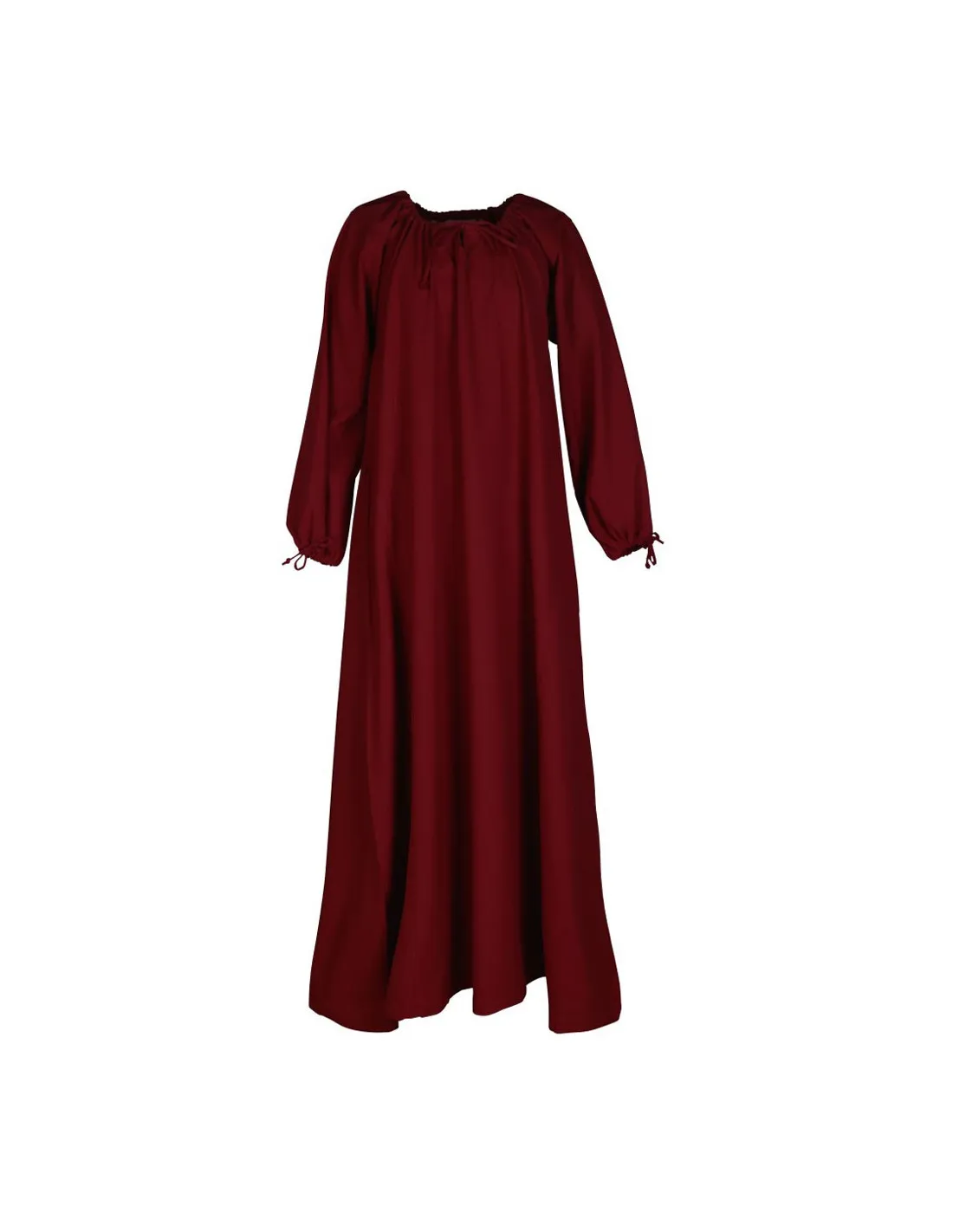 Vestido medieval Ana, vino tinto