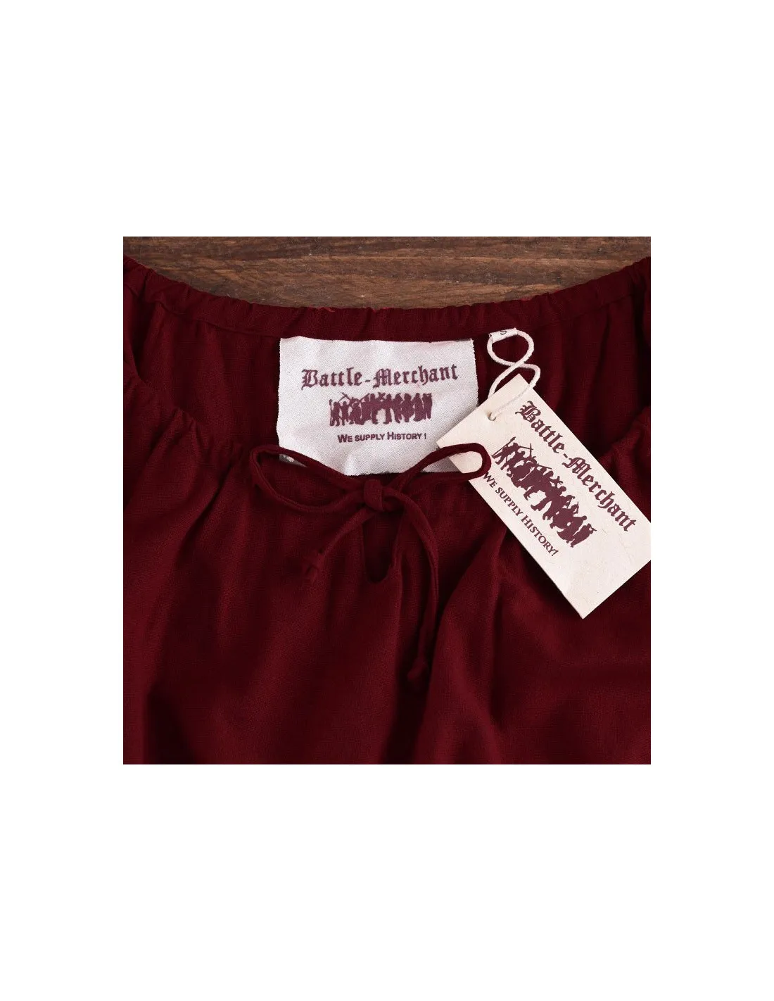 Vestido medieval Ana, vino tinto