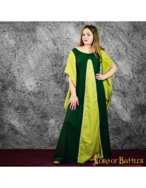 Vestido Medieval Cortesana Aelis - Verde
