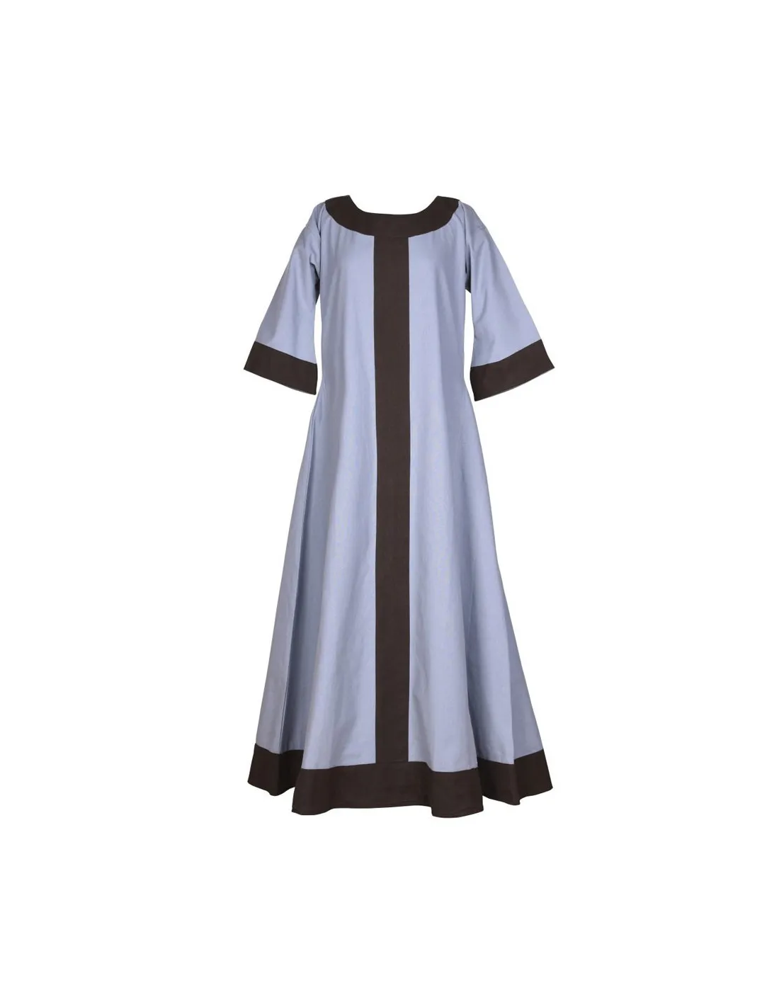 VESTIDO MEDIEVAL GUDRUN, GRISMARRóN
