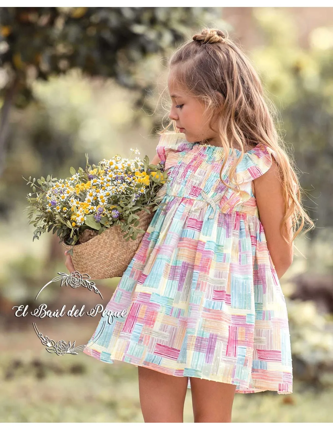 Vestido Niña Multicolor Yoedu Moda Infantil Familia Corales