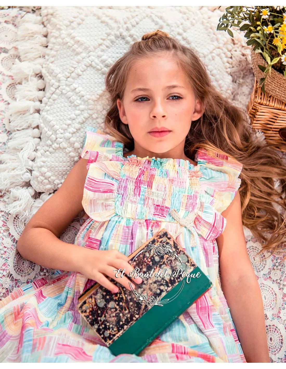 Vestido Niña Multicolor Yoedu Moda Infantil Familia Corales