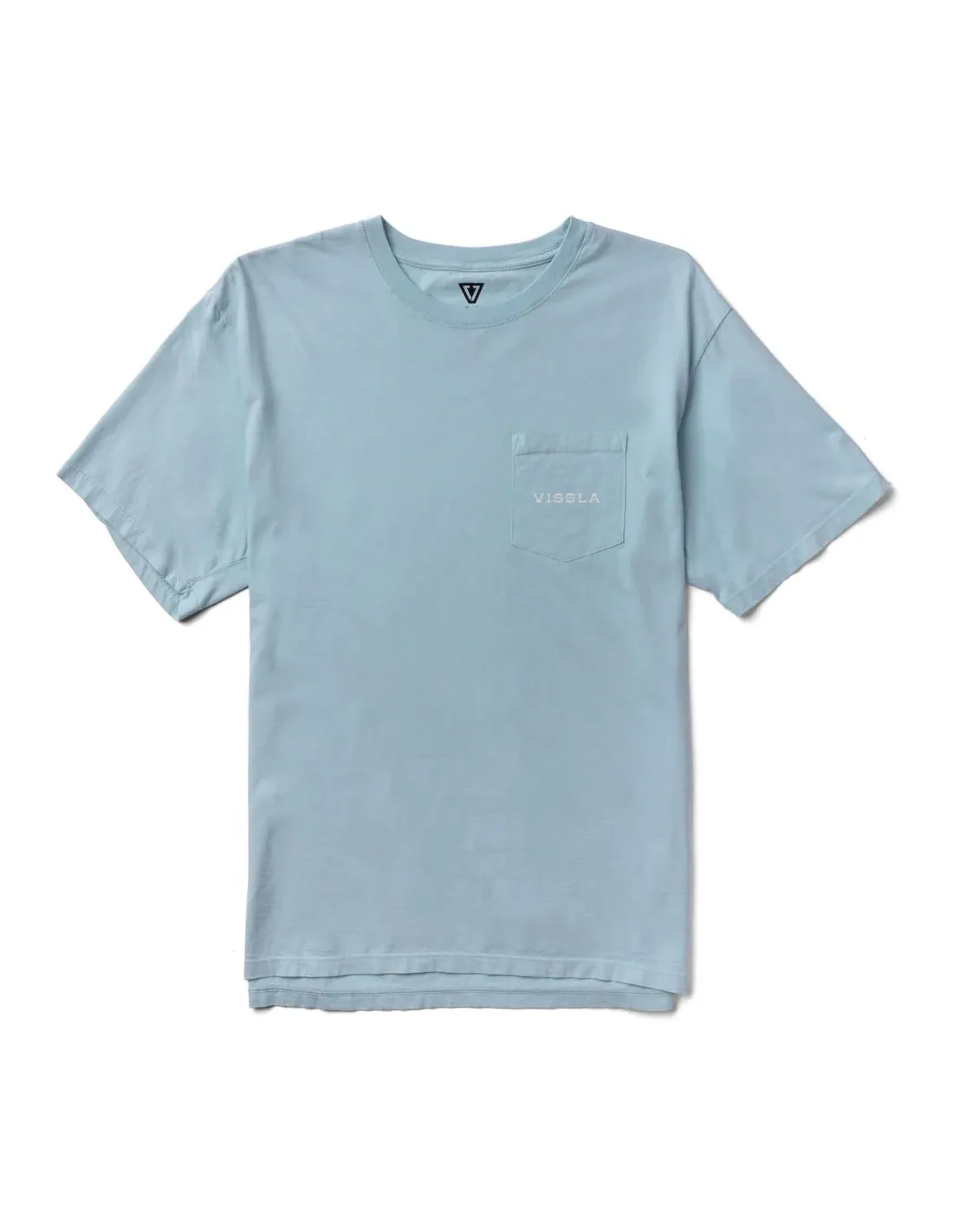 VISSLA OUT THE WINDOW PREMIUM TEE CHAMBRAY