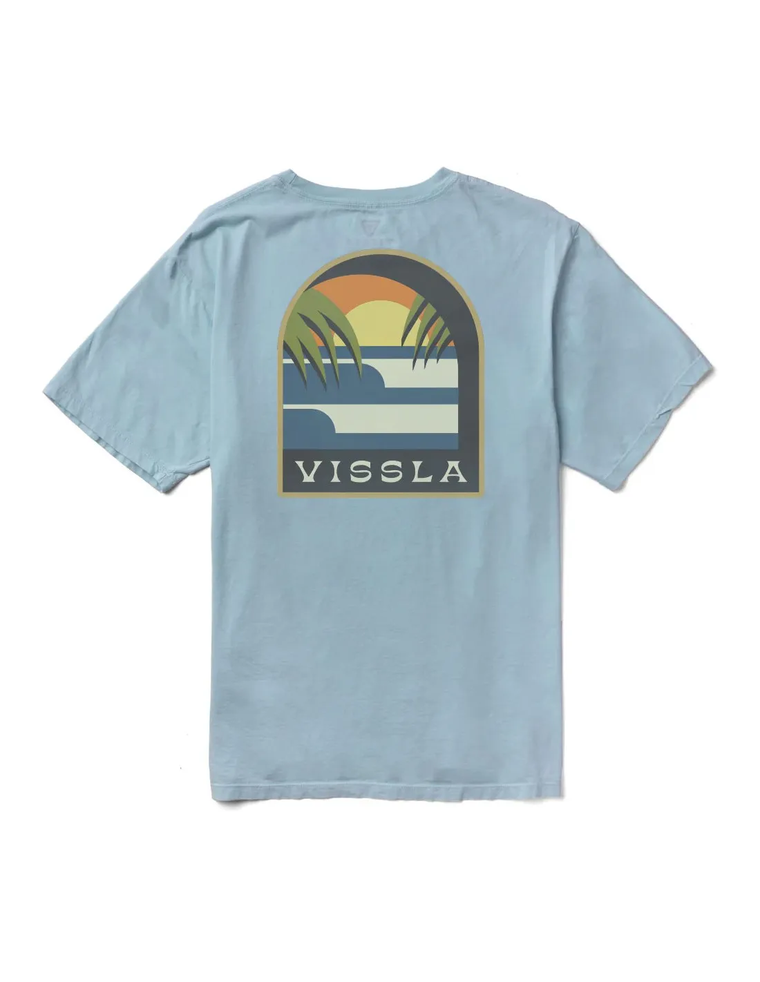 VISSLA OUT THE WINDOW PREMIUM TEE CHAMBRAY