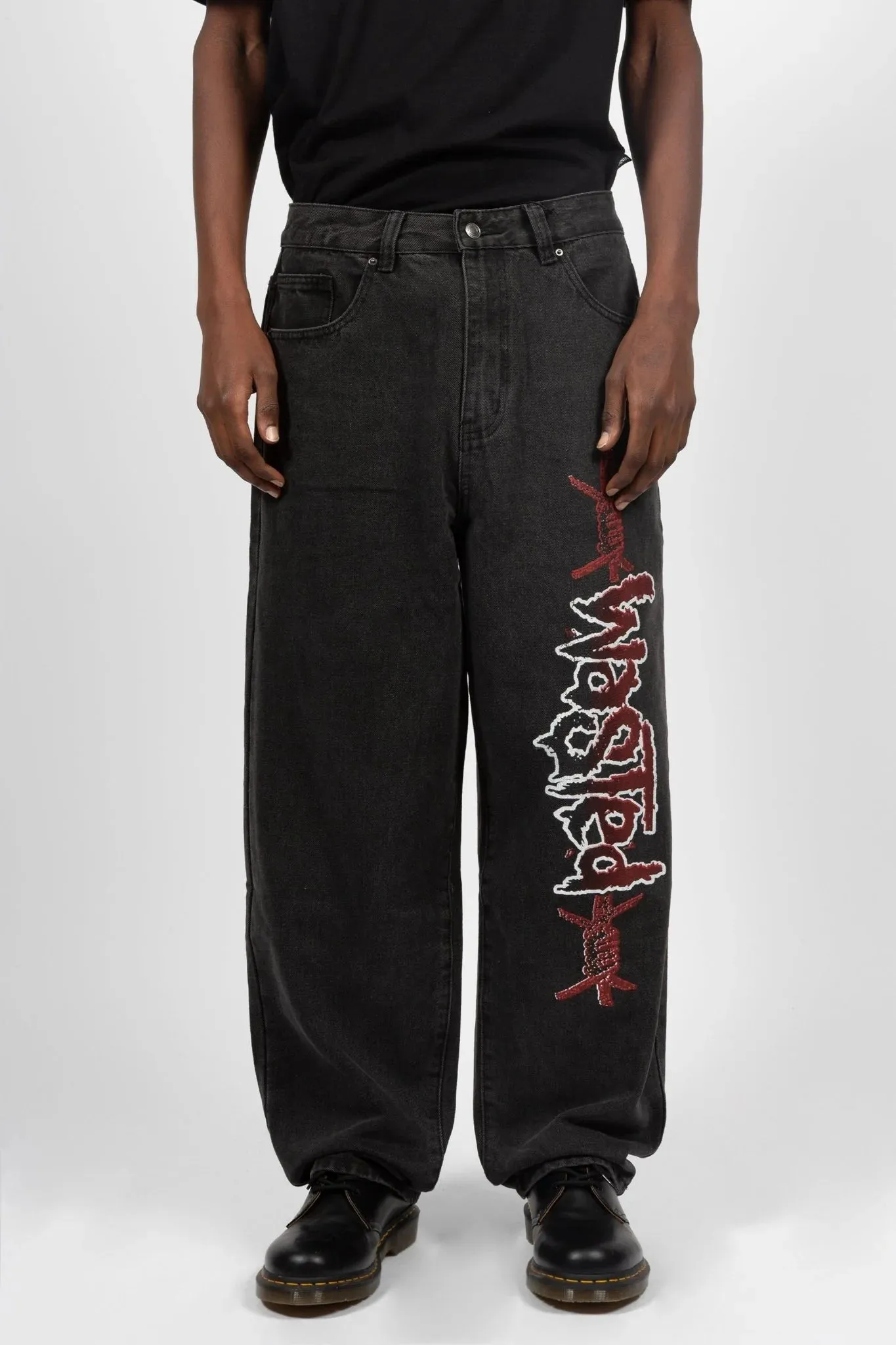 wasted paris pantalón casper blind faded black